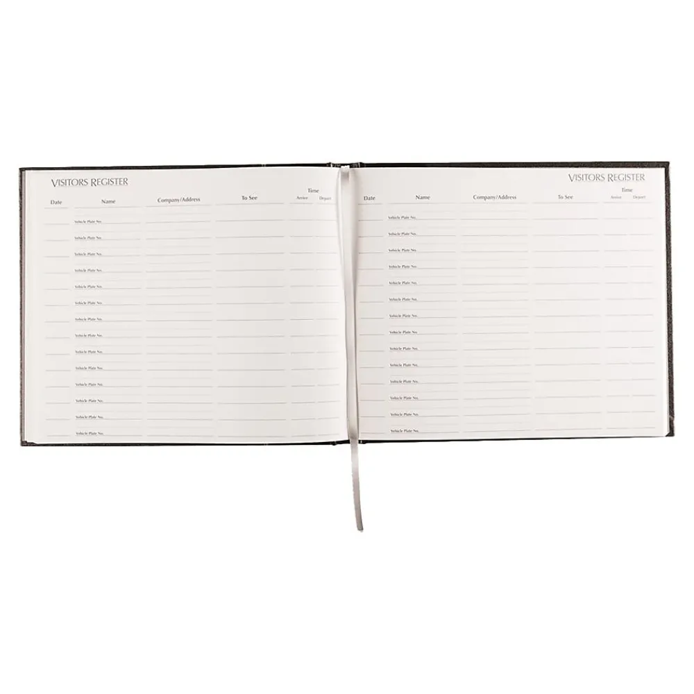 Accounting & Record Journals*Rediform Visitor Book, 9.88" x 8.5", Black, 64 Sheets/Book (RED57802)
