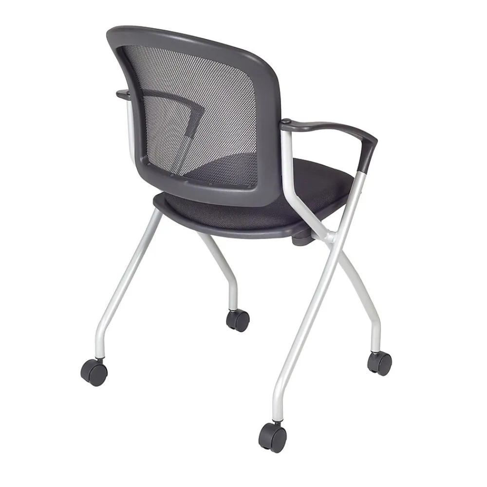 Office Chairs*Regency Cadence Mesh Nesting Chair, Black, 12/Pk (2309BK12PK)