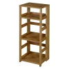 Bookcases*Regency Flip Flop 34" High Square Folding Bookcase- Medium Oak (FFSQ3412MO)