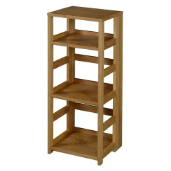 Bookcases*Regency Flip Flop 34" High Square Folding Bookcase- Medium Oak (FFSQ3412MO)