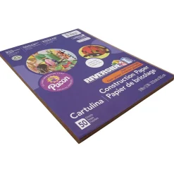 Construction Paper*Riverside 3D 9" x 12" Construction Paper, Brown, 50 Sheets (P103605)