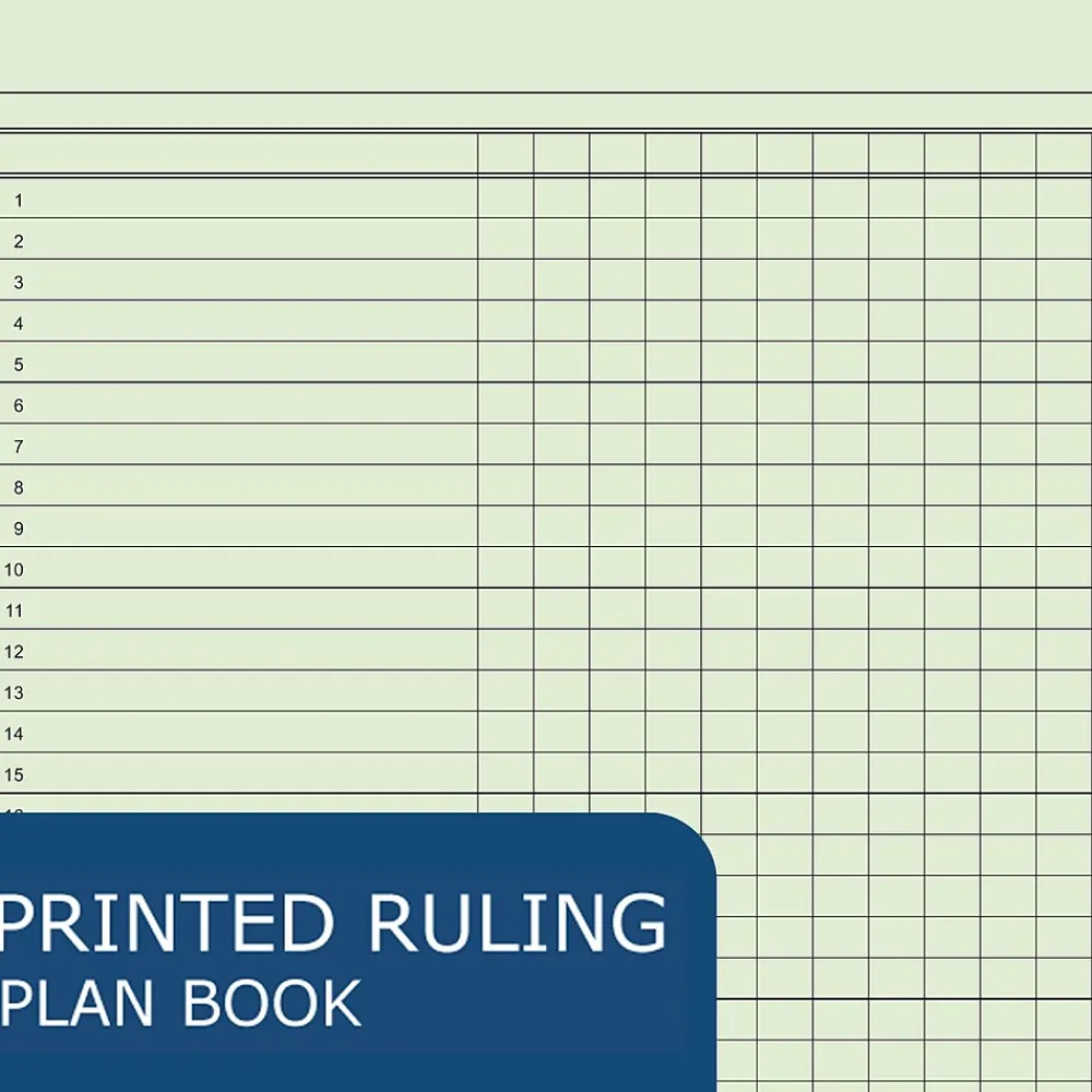 Grade Books*Roaring Spring Paper Products Teachers Plan Book, 8.5" x 11", 56 Pages (12144)