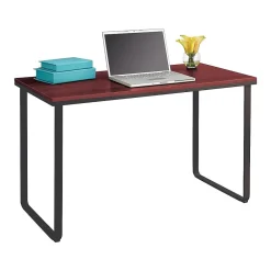 Office Desks*Safco 47" Metal/Laminate Workstation Desk, Cherry/Black (1943CYBL)