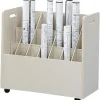 File Cabinets*Safco 3043 21-Slot Mobile Roll File, 19.25"H x 30.25"W x 15.75"D, Putty (3043)