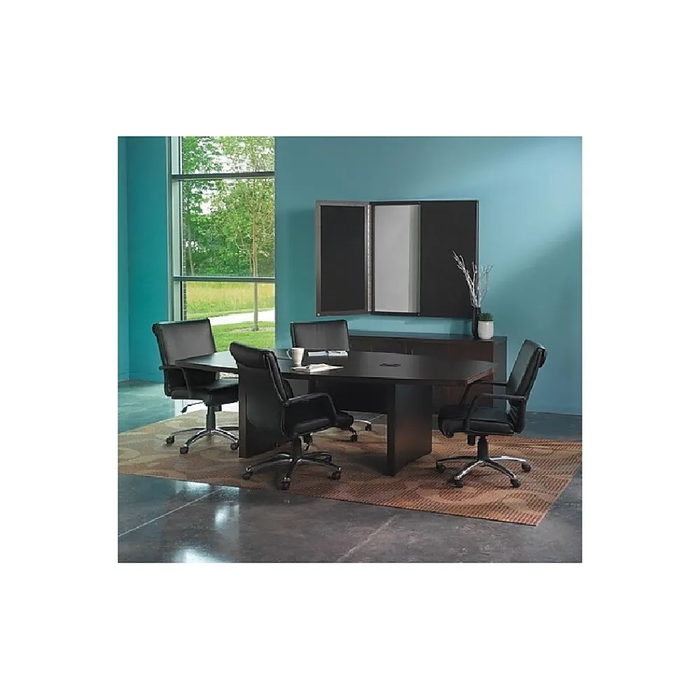 Conference Room Tables*Safco Aberdeen 96"W Boat-Shaped Table, Mocha (ACTB8LDC)