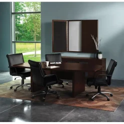 Conference Room Tables*Safco Aberdeen 72"W Boat-Shaped Table, Mocha (ACTB6LDC)