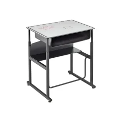 Standing Desks*Safco AlphaBetter 26" - 42" Plastic/Steel Adjustable Desk, White/Black (1204DE)