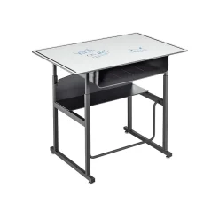 Standing Desks*Safco AlphaBetter 26" - 42" Plastic/Steel Adjustable Desk, White/Black (1209DE)