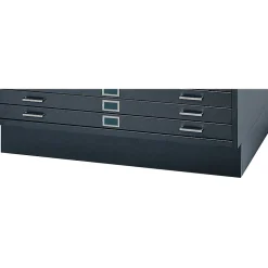 File Cabinets*Safco Closed Base Flat File Cabinet, Black (4999BLR)