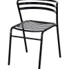 Folding & Stacking*Safco CoGo Steel Outdoor/Indoor Stacking Chair, Black, 2/Carton (4360BL)