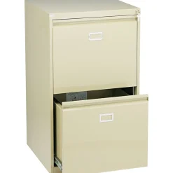 File Cabinets*Safco 2-Drawer Vertical File Cabinet, Sand, 24"D (5039)