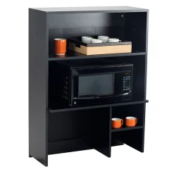 Storage Cabinets*Safco 48"H Modular Break Room Appliance Hutch, Asian Night/Black (1706AN)