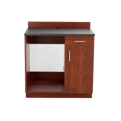 Storage Cabinets*Safco 36"H Modular Break Room Appliance Base Cabinet, Mahogany/Slate (1705MH)