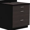 Storage Cabinets*Safco 36"H Modular Break Room Three Drawer Base Cabinet, Asian Night/Black (1703AN)