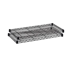 Shelving*Safco Industrial 2-Shelf Metal Extra Shelf, 36", Black (5287BL)