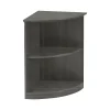 Bookcases*Safco Medina Bookcase 2 Shelf 29 1/2"H, Gray Steel (MVBQ2LGS)