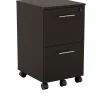 File Cabinets*Safco Medina 2-Drawer Mobile Vertical File Cabinet, Letter Size, Lockable, 26.75"H x 15.5"W x 18"D, Mocha (MNFFLDC)