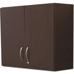 Storage Cabinets*Safco ® Modular Break Room Breakroom Wall Cabinet, Asian Night/Black, 30"H x 36"W x 14"D