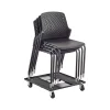 Folding & Stacking*Safco Next High-Impact Polypropylene Office Chair, Black, 4/Carton (4287BL)