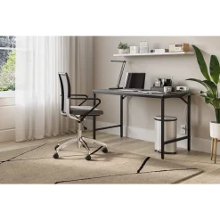 Office Desks*Safco Simple 46" Workstation Desk, Sterling Ash (5272BLGR)