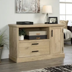 File Cabinets*Sauder Aspen Post File Credenza, Letter/Legal Size, Prime Oak (427020)