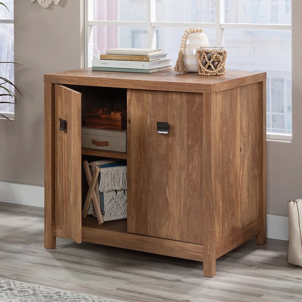Storage Cabinets*Sauder Cannery Bridge 30" Storage Cabinet with 2 Shelves, Sindoori Mango (429515)