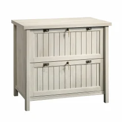 File Cabinets*Sauder Costa Commercial 2-Drawer Lateral File Cabinet, Letter/Legal Size, Lockable, 33"W x 22"D, Chalked Chestnut (420040)