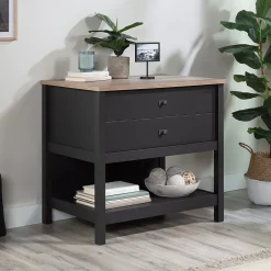 File Cabinets*Sauder Cottage Road Lateral File Cabinet, Letter/Legal Size, 30"H x 32"W x 22"D, Raven Oak (431263)