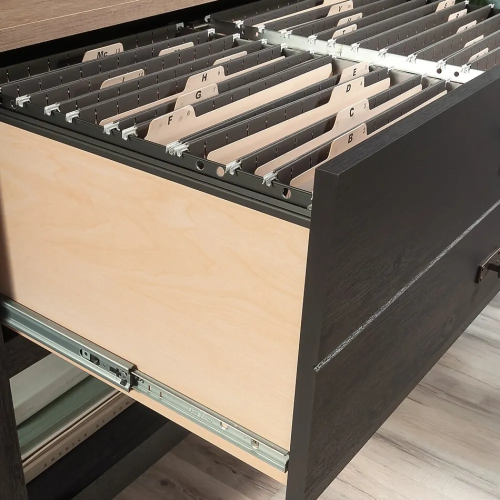 File Cabinets*Sauder Cottage Road Lateral File Cabinet, Letter/Legal Size, 30"H x 32"W x 22"D, Raven Oak (431263)