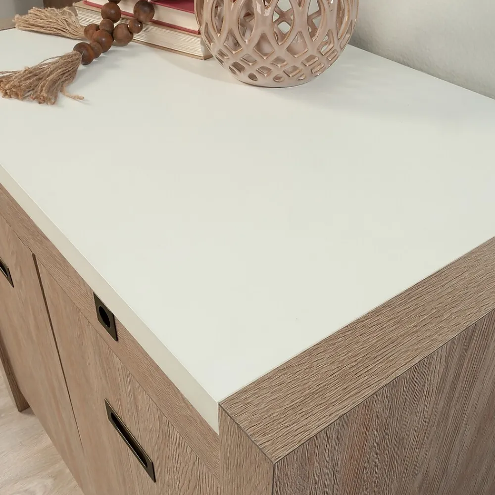 Storage Cabinets*Sauder Dixon City 30"H Storage Cabinet with 2 Shelves, Brushed Oak (432888)