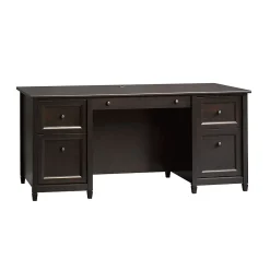 Corner Desks*Sauder Edge Water Collection 65" Wood Executive Desk, Estate Black (409042)