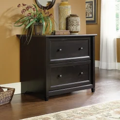 File Cabinets*Sauder Edge Water 2-Drawer Lateral File Cabinet, Letter/Legal Size, Estate Black (409044)