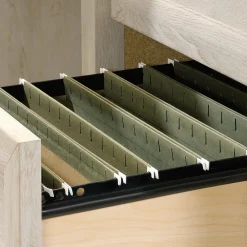 Corner Desks*Sauder Edge Water Executive Desk, Chalked Chestnut (418795)