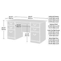 Computer Desks*Sauder Heritage Hill Desk, Classic Cherry (109830)