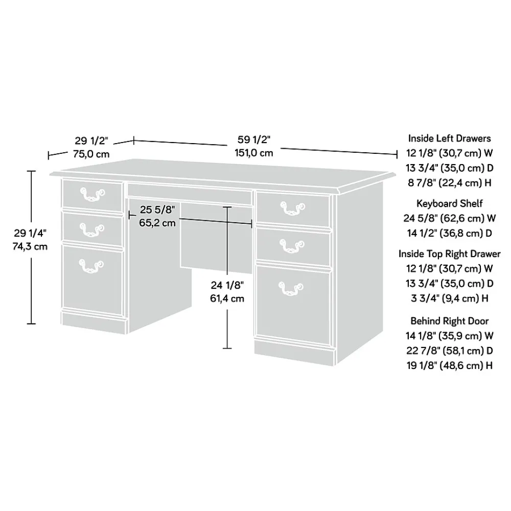 Computer Desks*Sauder Heritage Hill Desk, Classic Cherry (109830)
