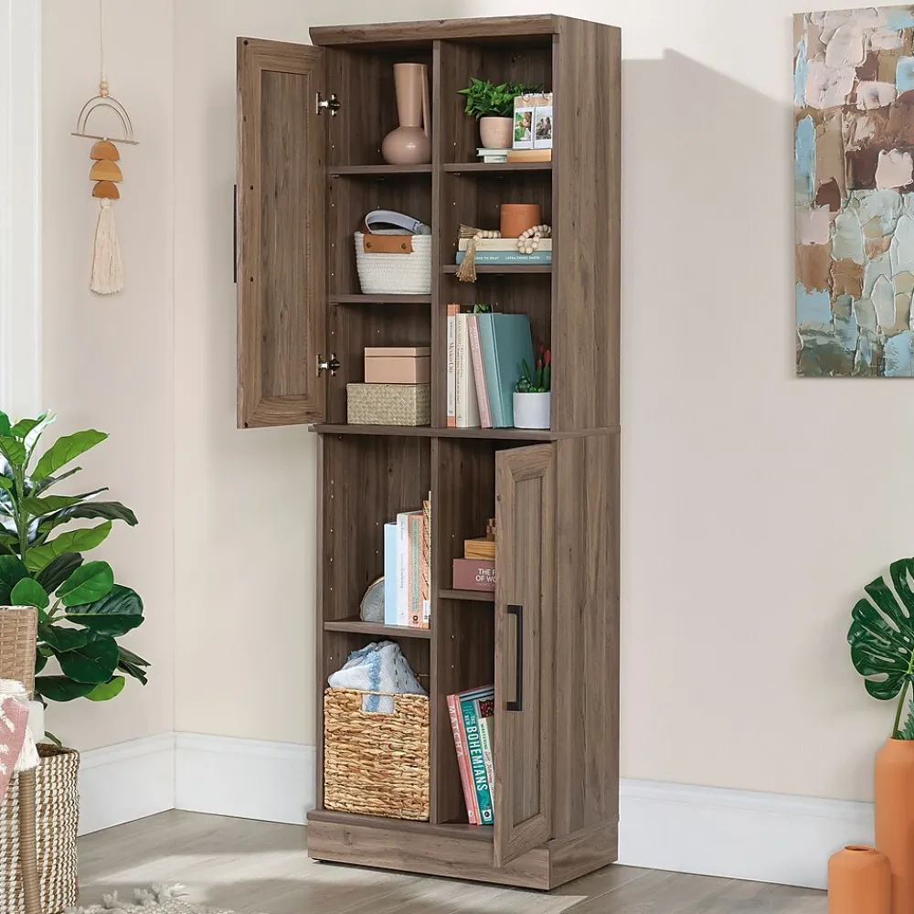 Storage Cabinets*Sauder HomePlus 71"H Storage Cabinet with 6 Shelves, Salt Oak (435132)