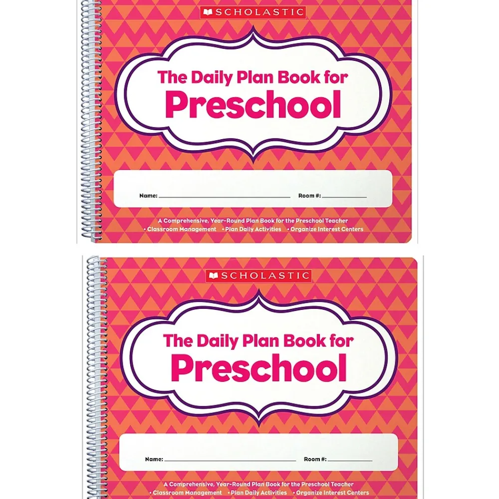 Grade Books*Scholastic Teaching Solutions The Daily Plan Book for Preschool, Pack of 2 (SC-806458-2)