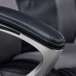 Office Chairs*Serta Amplify Ergonomic Faux Leather/Mesh Swivel Executive Chair, Gray (43673A)