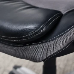 Office Chairs*Serta Amplify Ergonomic Faux Leather/Mesh Swivel Executive Chair, Gray (43673A)