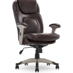 Office Chairs*Serta Back in Motion Bonded Leather Executive Office Chair, Frye Chocolate (44187)