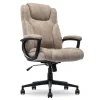 Office Chairs*Serta Comfort Eco Ergonomic Velvet Fabric Swivel Executive Chair, Light Brown (CCHR10006C)