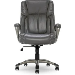 Ergonomic Chairs*Serta Garret Ergonomic Bonded Leather Swivel Executive Chair, (CHR200113) Harvard Gray