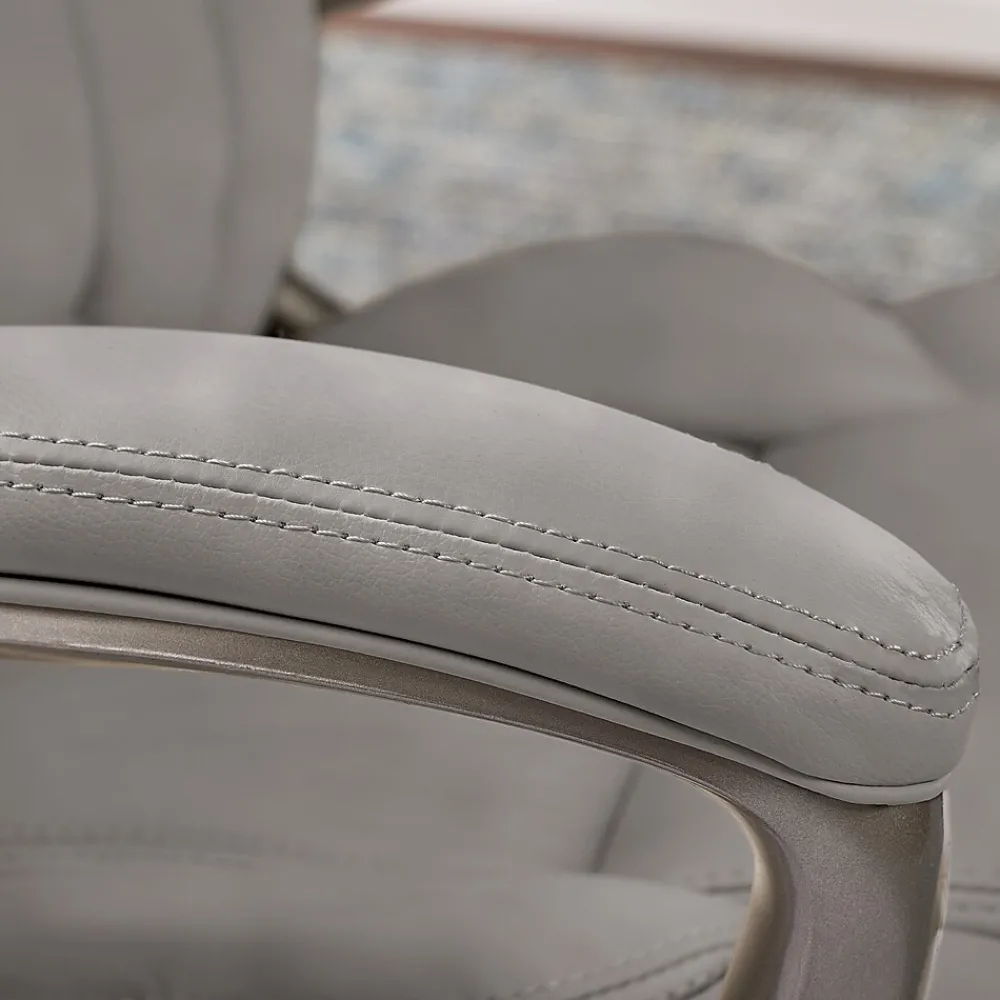 Ergonomic Chairs*Serta Garret Ergonomic Bonded Leather Swivel Executive Chair, (CHR200113) Harvard Gray
