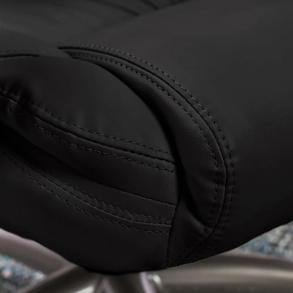 Ergonomic Chairs*Serta Garret Ergonomic Bonded Leather Swivel Executive Office Chair, (43520A) Midnight Black