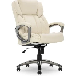 Ergonomic Chairs*Serta Garret Ergonomic Bonded Leather Swivel Executive Chair, (CH200112) American Beige
