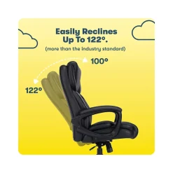 Ergonomic Chairs*Serta Garret Ergonomic Bonded Leather Swivel Executive Chair, (43520E) Space Black