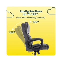 Ergonomic Chairs*Serta Garret Ergonomic Bonded Leather Swivel Executive Chair, (43520F) Space Gray