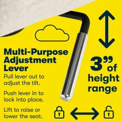 Ergonomic Chairs*Serta Style Ashland Fabric Swivel Computer and Desk Chair, (48372) Ivory