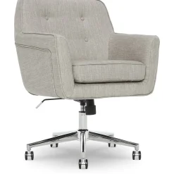 Office Chairs*Serta Style Ashland Fabric Swivel Computer and Desk Chair, (CHR100004) Light Gray