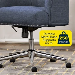 Office Chairs*Serta Style Leighton Fabric Fabric Swivel Computer and Desk Chair, Blue (47925A)